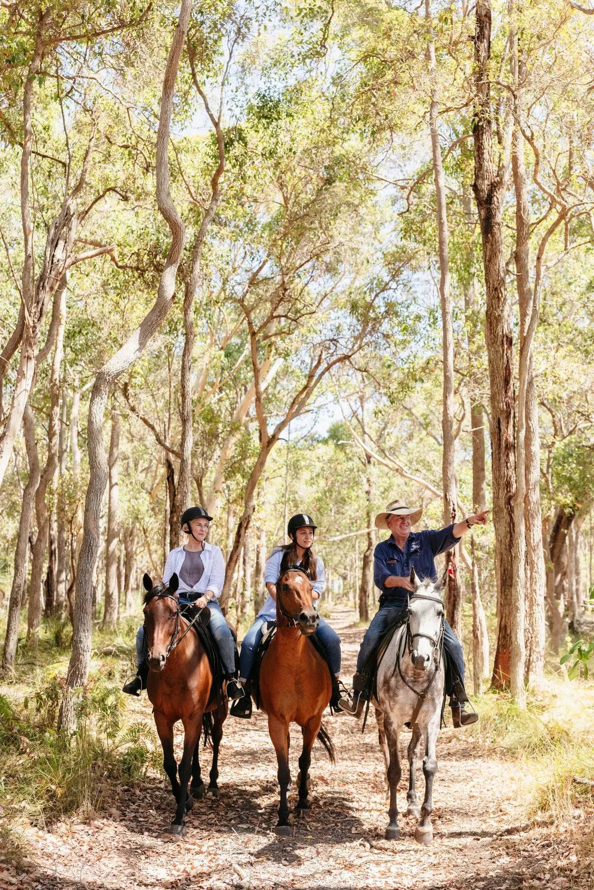 Horse riders at Jesters Flat in the Margaret River region